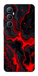 Чохол Black red marble для Realme C65 4G