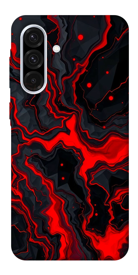 Чехол Black red marble для Galaxy A56 5G