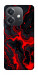 Чехол Black red marble для Oppo A3 4G
