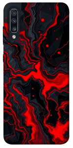 Чохол Black red marble для Galaxy A70s