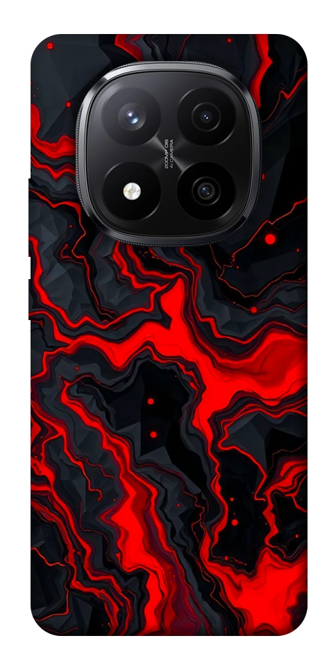 Чехол Black red marble для Xiaomi Redmi Note 14 Pro+ 5G