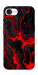 Чохол Black red marble для iPhone 16e