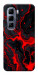 Чохол Black red marble для Infinix Hot 50 Pro