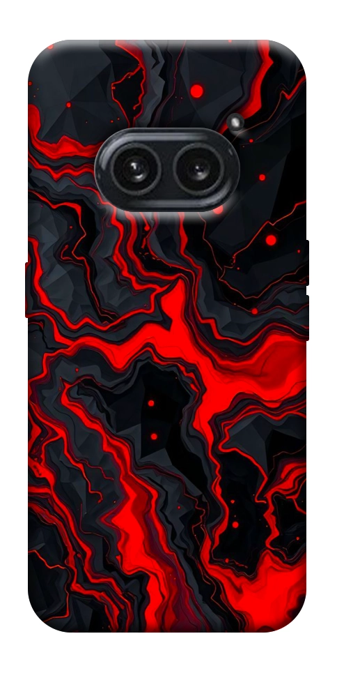 Чехол Black red marble для Nothing Phone (2a)