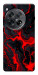 Чехол Black red marble для OnePlus 12
