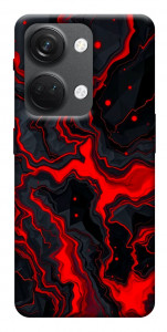 Чехол Black red marble для OnePlus Nord 3