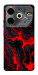 Чехол Black red marble для TECNO Pova 6 Neo (LI6)