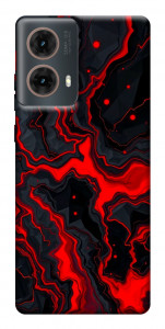 Чохол Black red marble для Motorola Moto G85