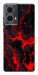 Чохол Black red marble для Motorola Moto G85