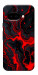 Чехол Black red marble для Google Pixel 9a