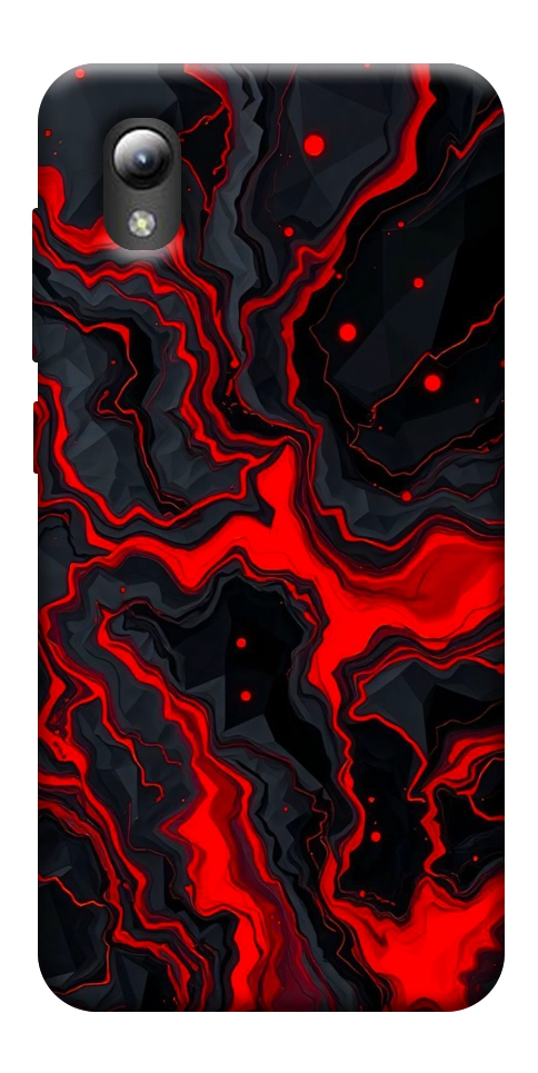 Чохол Black red marble для ZTE Blade A3 (2019)