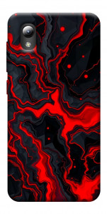 Чехол Black red marble для ZTE Blade A3 (2019)