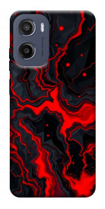 Чехол Black red marble для Motorola Moto E15