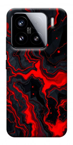 Чехол Black red marble для Xiaomi 15