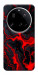 Чехол Black red marble для Xiaomi 15 Ultra