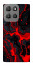 Чохол Black red marble для Motorola Moto G15 4G