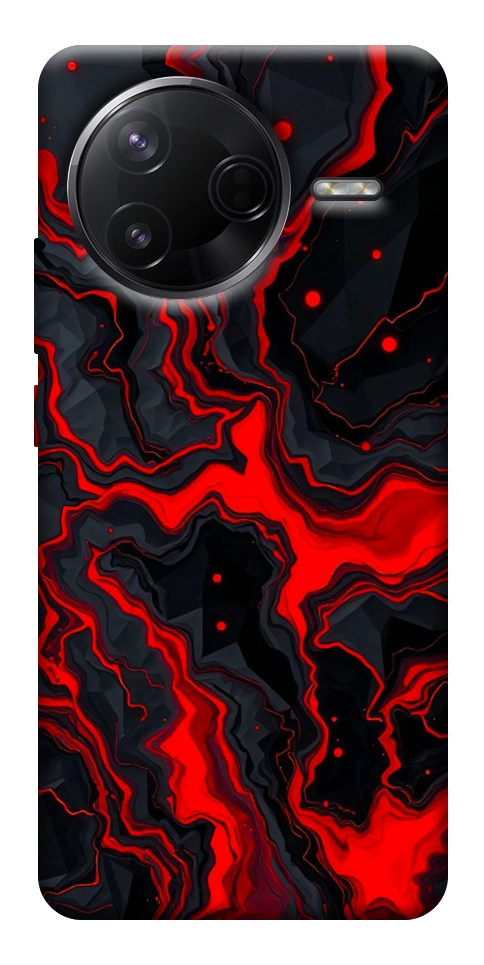 Чехол Black red marble для Xiaomi Poco F7 Pro