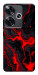Чехол Black red marble для Xiaomi Poco F6