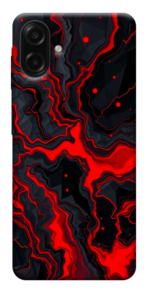 Чохол Black red marble для Galaxy A07