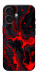 Чехол Black red marble для iPhone 17
