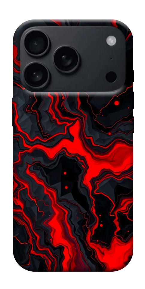 Чехол Black red marble для iPhone 17 Pro Max