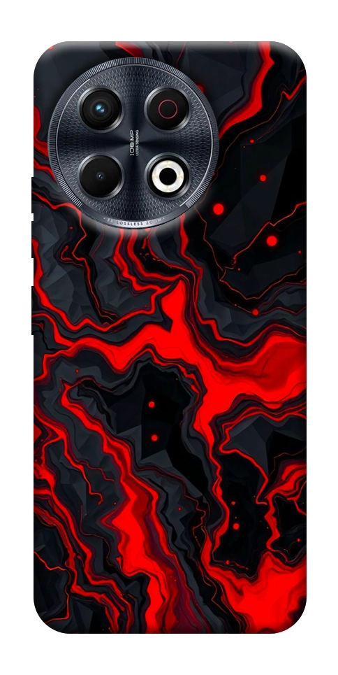 Чехол Black red marble для TECNO Spark 30 Pro (KL7)