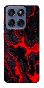 Чохол Black red marble для Motorola Edge 60 Fusion