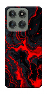 Чехол Black red marble для Motorola Edge 60 Pro
