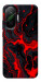 Чехол Black red marble для Xiaomi Poco F7