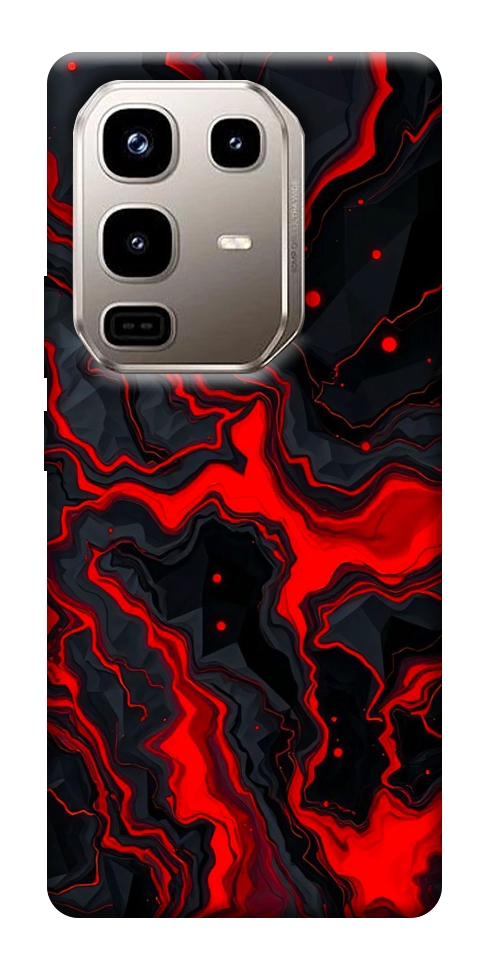 Чехол Black red marble для Infinix Note 50 Pro 4G