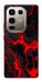 Чехол Black red marble для Infinix Note 50 Pro 4G