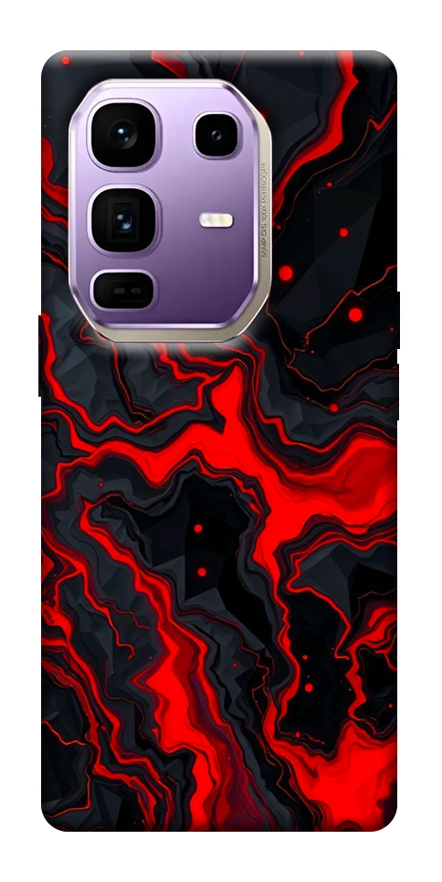 Чехол Black red marble для Infinix Note 50 Pro+