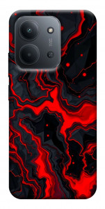 Чехол Black red marble для Xiaomi Redmi 15C (Europe version)