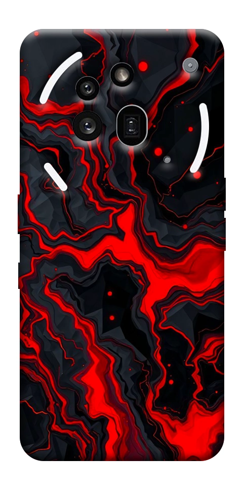 Чохол Black red marble для Nothing Phone (3a) Pro