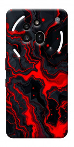 Чехол Black red marble для Nothing Phone (3a) Pro