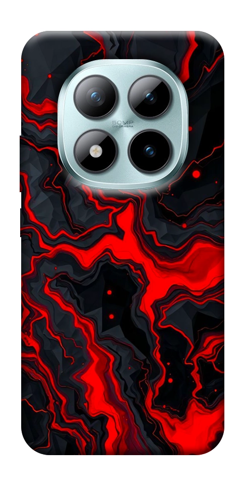 Чехол Black red marble для Xiaomi Redmi Note 15 Pro+ 5G