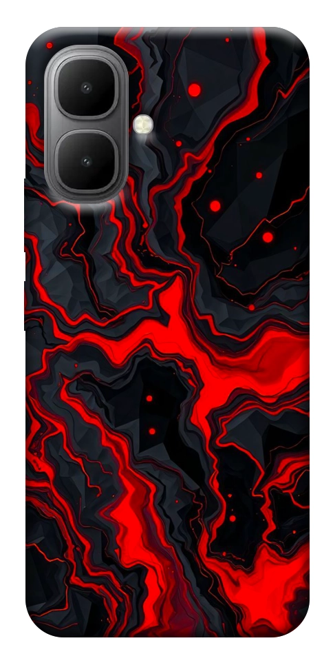 Чехол Black red marble для Infinix Smart 10