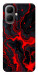 Чехол Black red marble для Infinix Smart 10