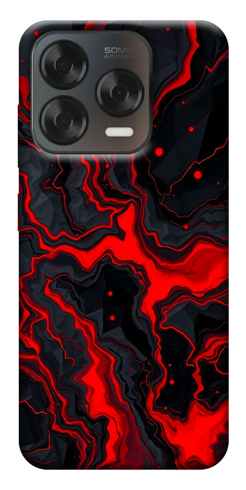 Чехол Black red marble для ZTE Nubia V70 Design