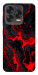 Чехол Black red marble для ZTE Nubia V70 Design