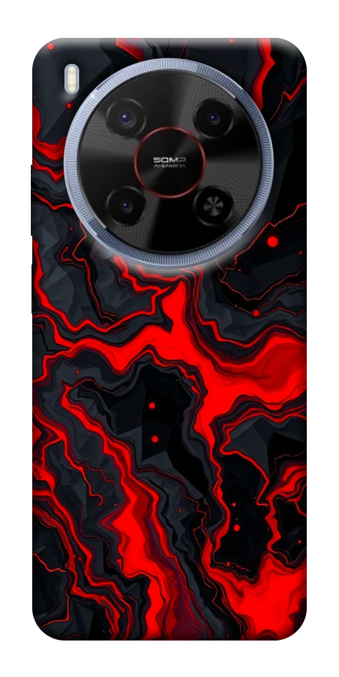 Чехол Black red marble для ZTE Nubia V70 Max