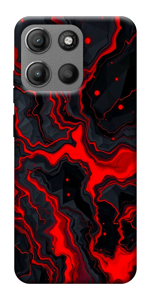 Чохол Black red marble для Motorola Moto G15 Power