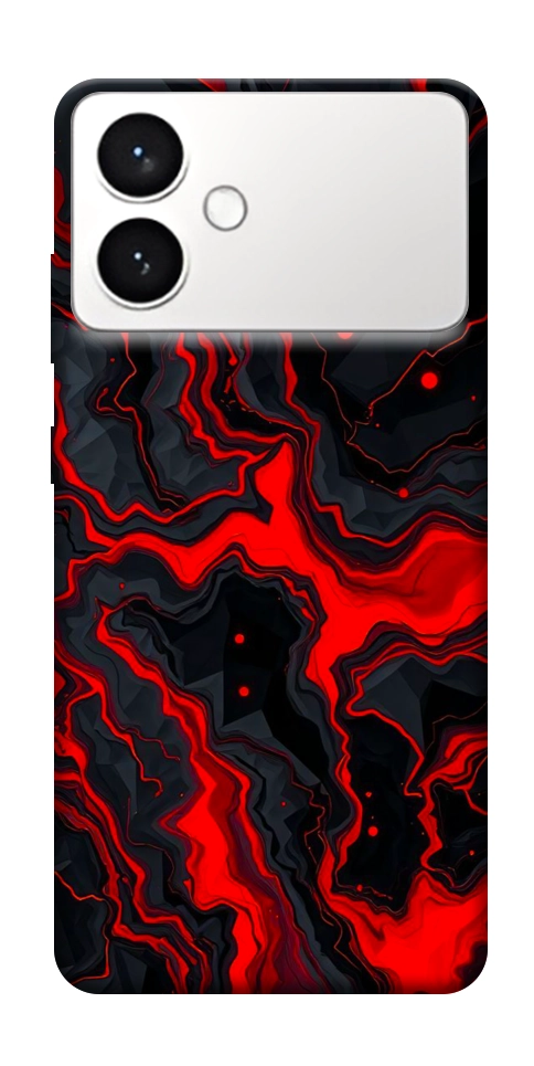 Чехол Black red marble для Galaxy S26 Edge