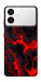 Чехол Black red marble для Galaxy S26 Edge
