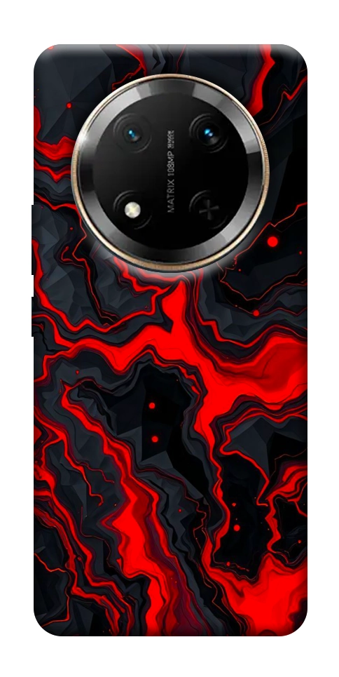 Чохол Black red marble для Huawei Honor X9c