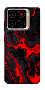 Чехол Black red marble для ZTE Blade A56