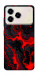 Чехол Black red marble для ZTE Blade A76 4G