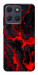 Чехол Black red marble для Motorola Moto G17