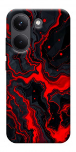 Чехол Black red marble для Xiaomi Poco X8 Pro