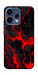 Чохол Black red marble для Oppo Reno 15